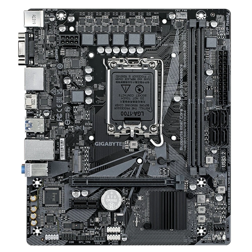 Gigabyte H610M S2H V3 Intel H610 LGA1700 mATX alaplap