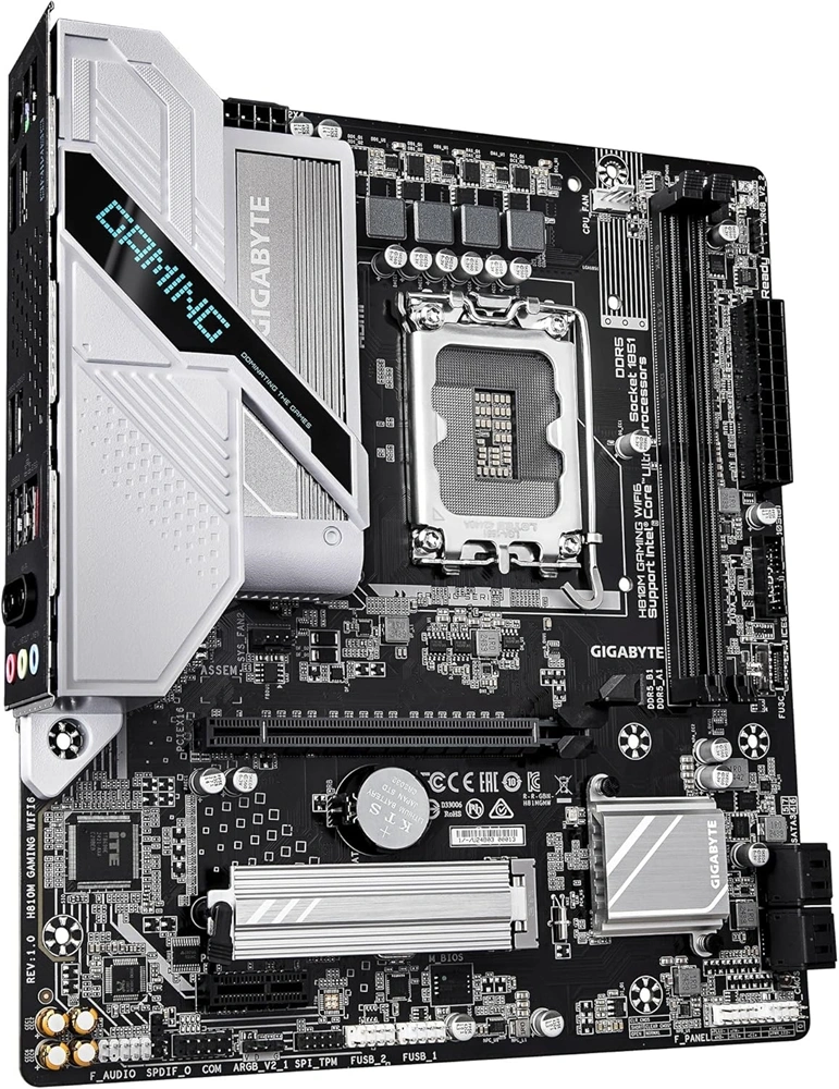 Gigabyte H810M GAMING Wi-Fi Intel H810 LGA1851 mATX alaplap
