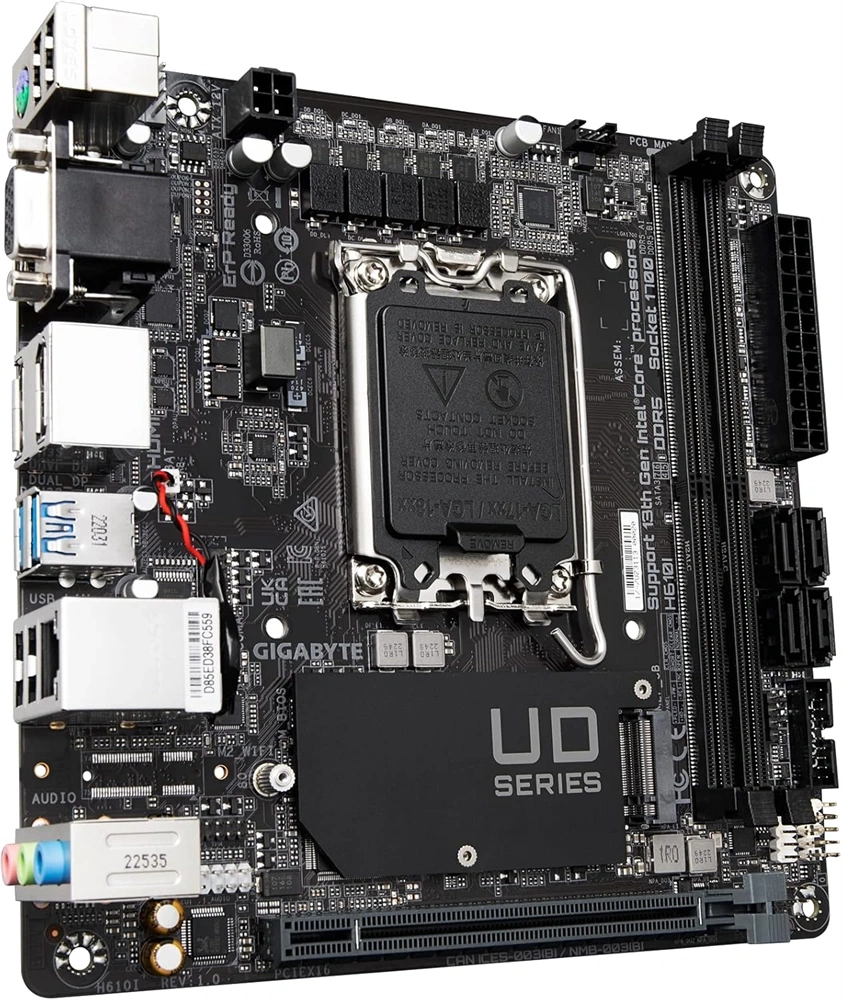 Gigabyte Intel H610I LGA1700 Mini-ITX alaplap
