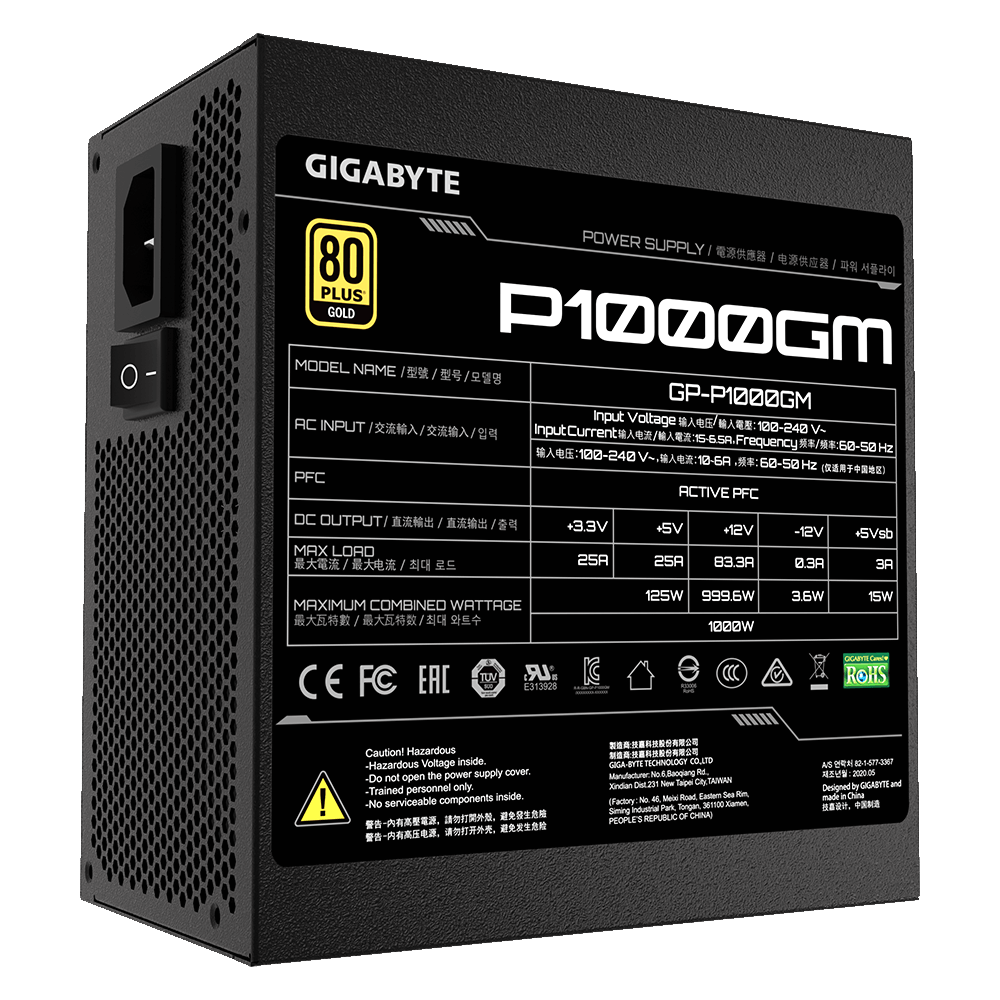 Gigabyte P1000GM 1000W tápegység