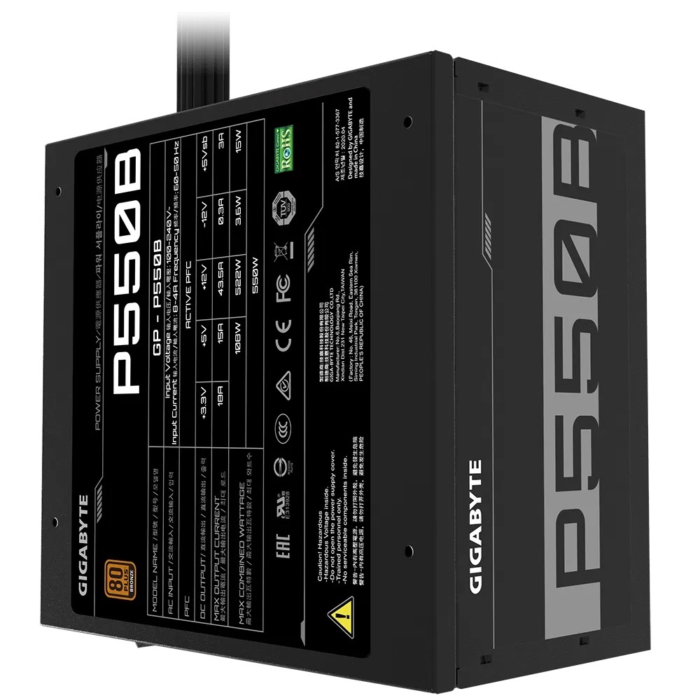 Gigabyte P550B 550W tápegység