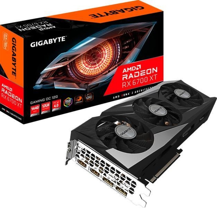 Gigabyte Radeon RX 6700 XT Gaming OC 12GB GDDR6 192-bit videokártya