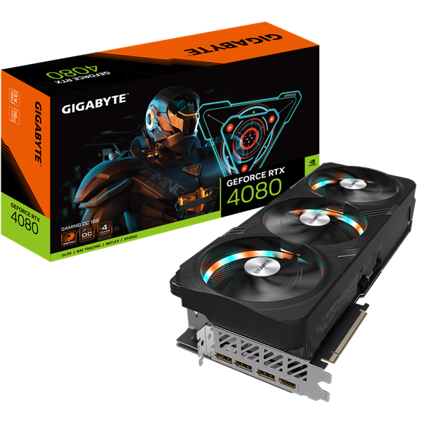 Gigabyte Videókártya - nVidia RTX 4080 GAMING OC (16384MB, GDDR6X, 256bit, 2530/22400Mhz, 1xHDMI, 3xDP)