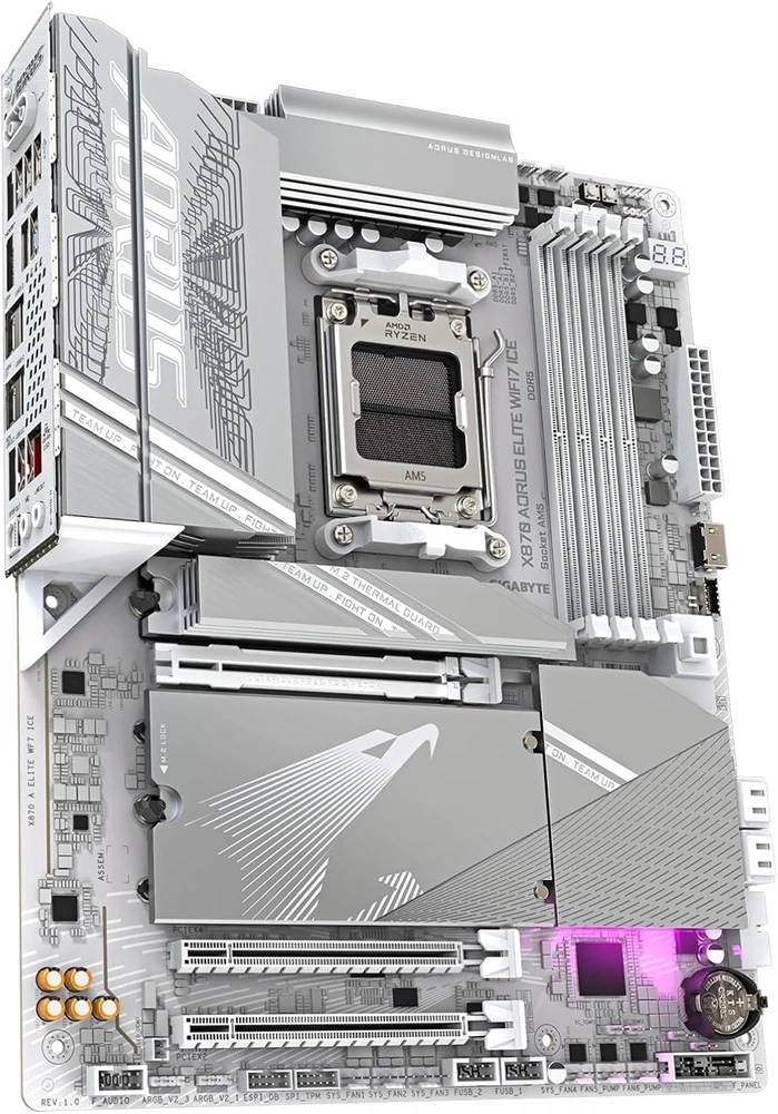 Gigabyte X870E AORUS ELITE ICE Wi-Fi AMD X870 AM5 ATX alaplap