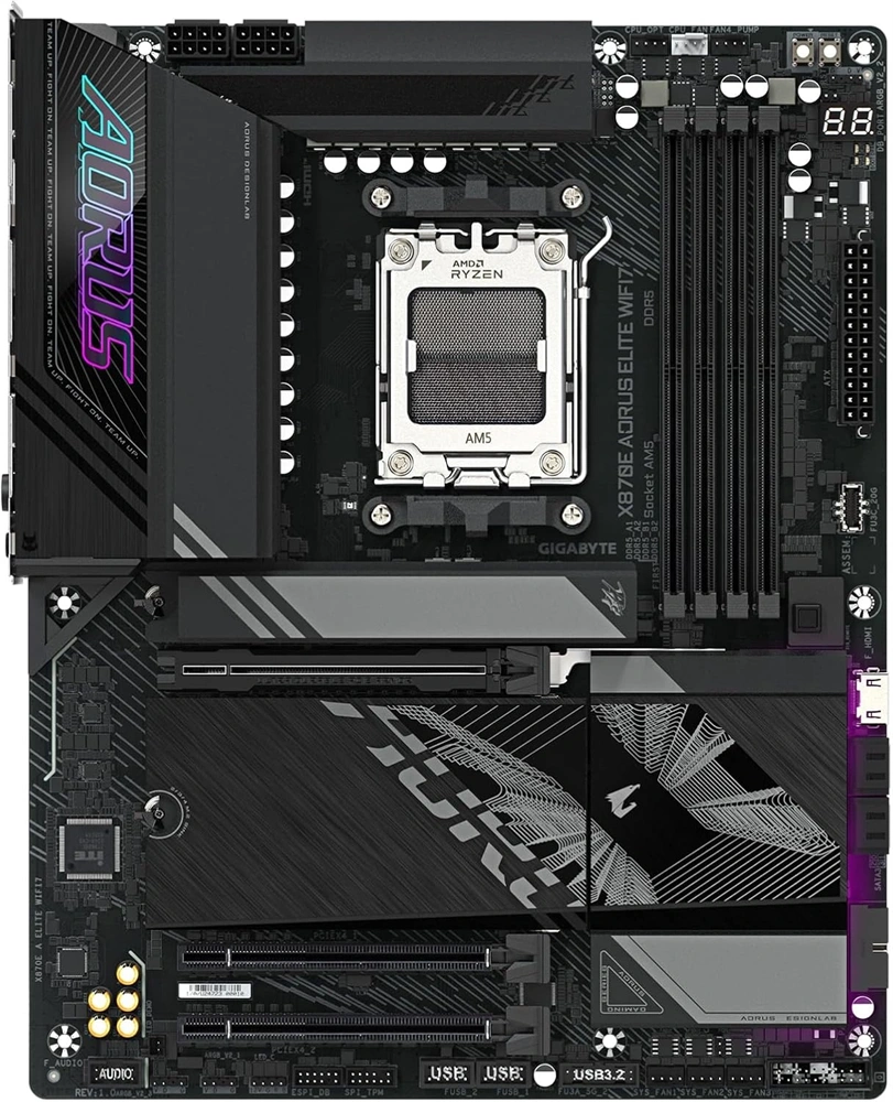 Gigabyte X870E AORUS ELITE Wi-Fi AMD X870 AM5 ATX alaplap