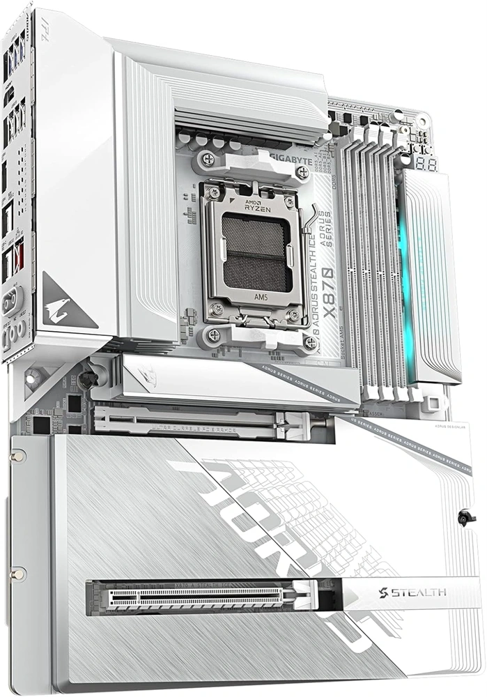 Gigabyte X870 AORUS STEALTH ICE AMD X870 AM5 ATX alaplap