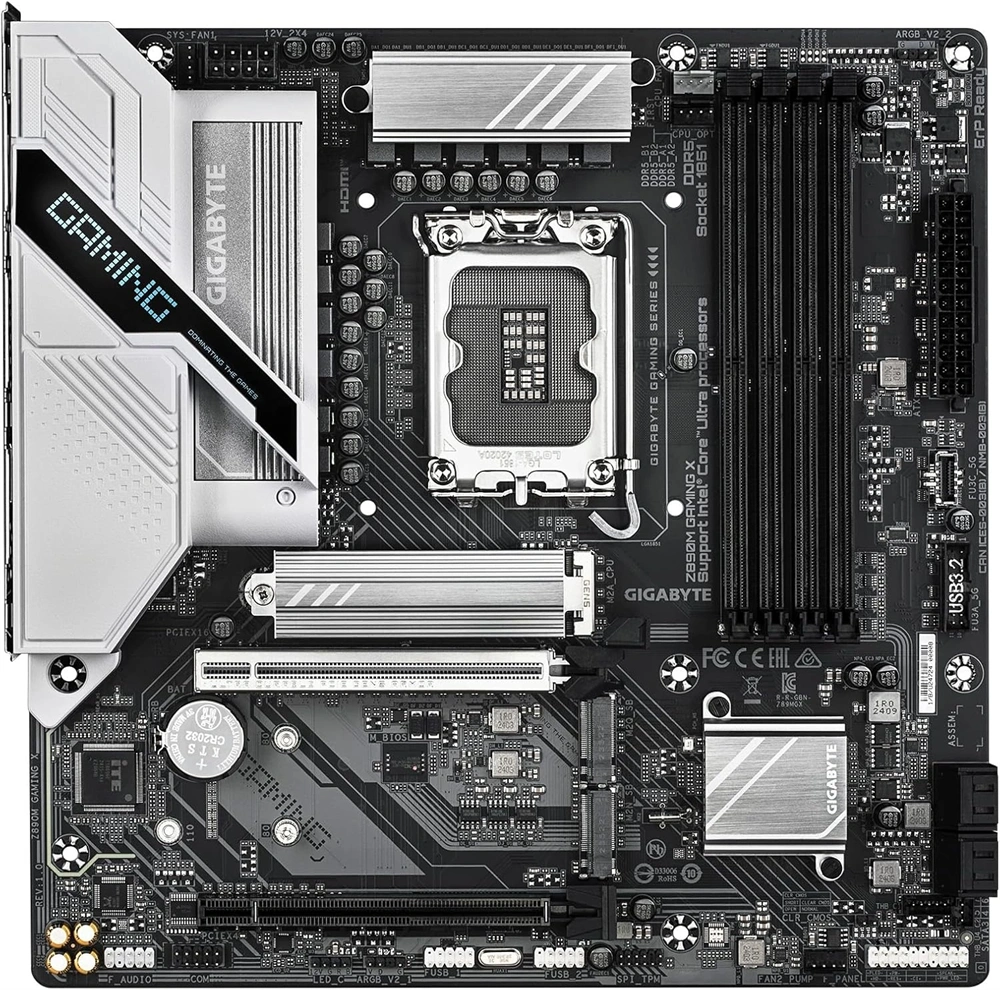 Gigabyte Z890M GAMING X Intel Z890M LGA1851 mATX alaplap