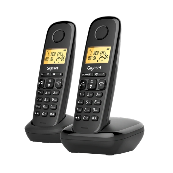 Gigaset Basic 100 DUO fekete dect telefon