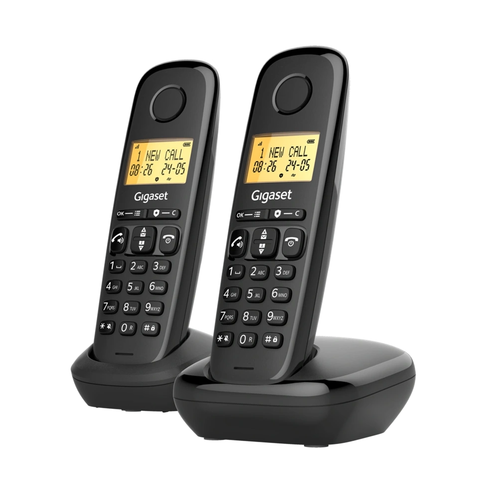 Gigaset Basic 100 DUO fekete dect telefon