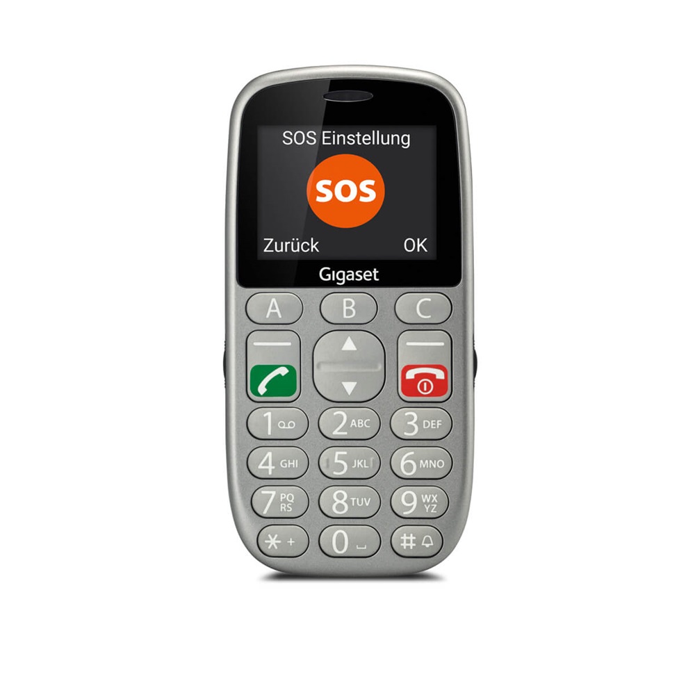 Gigaset GL390 2,2" Dual SIM ezüst mobiltelefon (Újszerű)