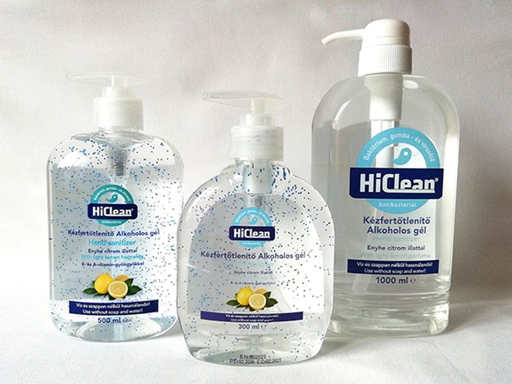 Glory/HC gél Citrom 500 ml kézfertőtlenítő