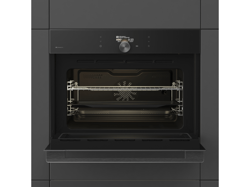Gorenje BCM4058B fekete, beépíthető, sütőtér: 50L, grill, légkeverés, mikró kombinált sütő