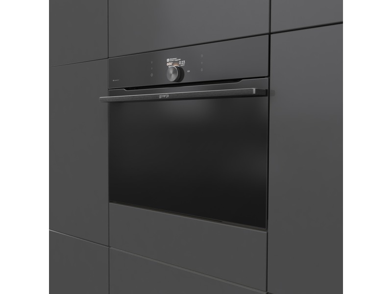 Gorenje BCM4058B fekete, beépíthető, sütőtér: 50L, grill, légkeverés, mikró kombinált sütő