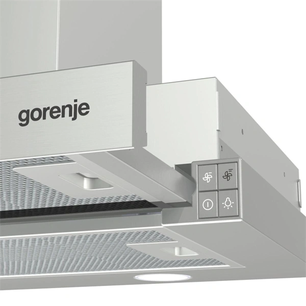 Gorenje BHP623E13X inox, beépíthető, kihúzható, méret:60cm, zajszint:71dB,  páraelszívó