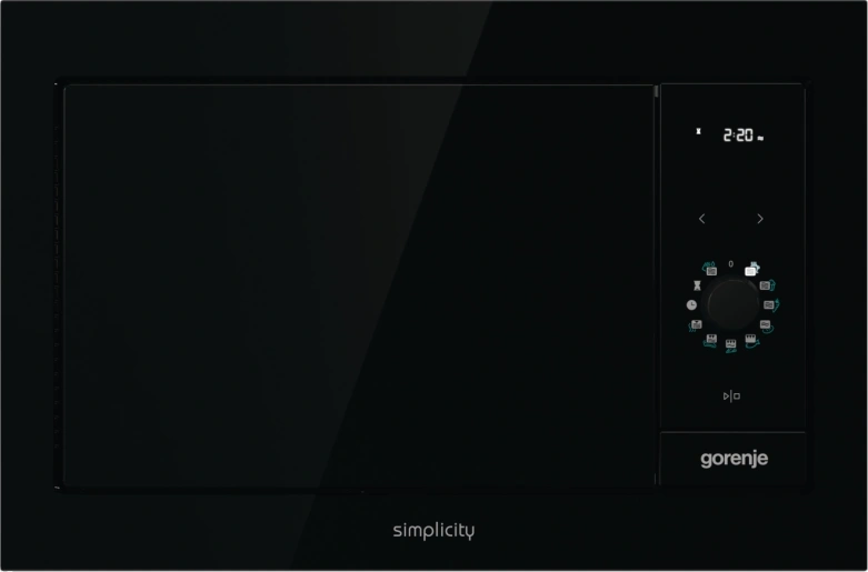 Gorenje BM235G1SYB fekete 900w 23L beépíthető mikrohullámú sütő