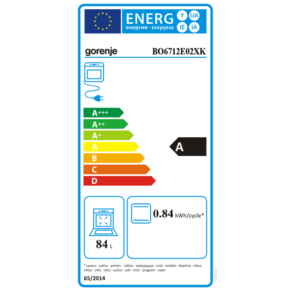Gorenje BO6712E02XK inox beépíthető sütő