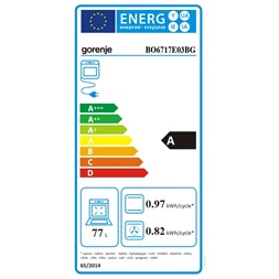 Gorenje BO6717E03BG fekete beépíthető sütő
