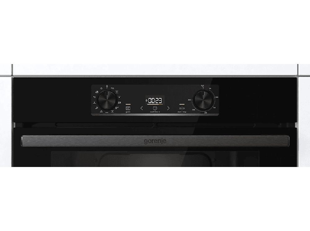 Gorenje BOS6737E13BG fekete, beépíthető, sütőtér: 77L, grill, légkeverés, hidrolitikus, sütő