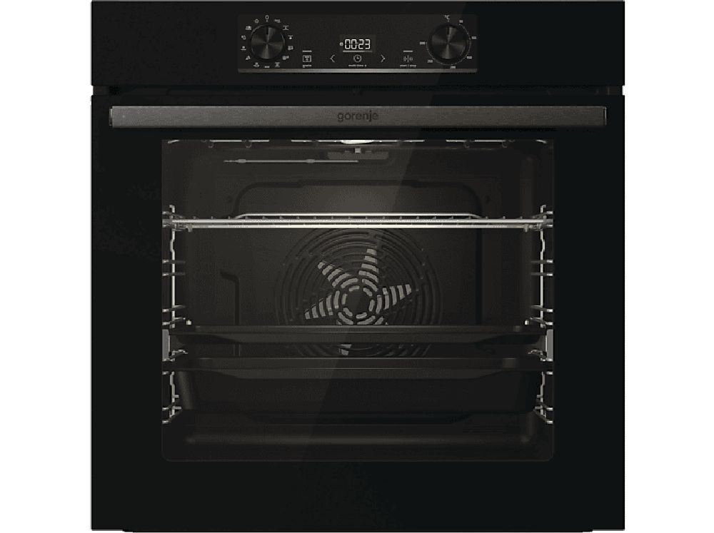 Gorenje BOS6737E13BG fekete, beépíthető, sütőtér: 77L, grill, légkeverés, hidrolitikus, sütő