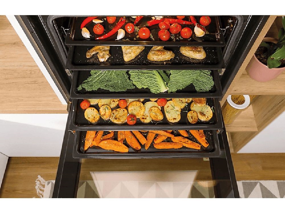 Gorenje BOS6737E13BG fekete, beépíthető, sütőtér: 77L, grill, légkeverés, hidrolitikus, sütő