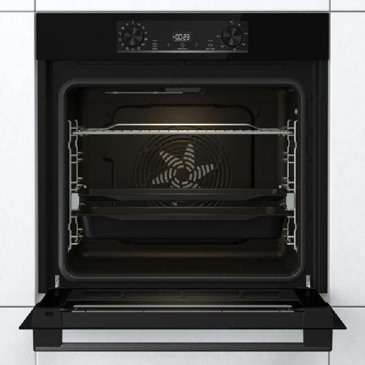 Gorenje BOS6737E13BG fekete, beépíthető, sütőtér: 77L, grill, légkeverés, hidrolitikus, sütő