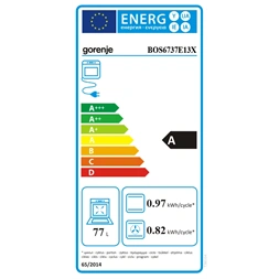Gorenje BOS6737E13X inox, beépíthető, sütőtér: 77L, grill, hidrolitikus, sütő (Újszerű)