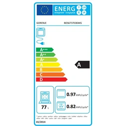 Gorenje BOS6737SYW fehér, beépíthető, sütőtér:77L, grill, légkeveréses, sütő