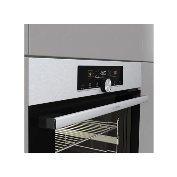 Gorenje BOS6747A01X inox, beépíthető, sütőtér: 71L, grill, légkeverés, hidrolitikus, sütő (Újszerű)