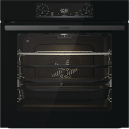 Gorenje BPS6737E14BG fekete, beépíthető, sütőtér:77L, grill, légkeveréses, sütő