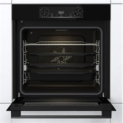 Gorenje BPS6737E14BG fekete, beépíthető, sütőtér:77L, grill, légkeveréses, sütő