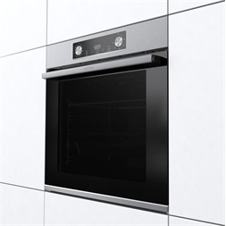 Gorenje BPS6737E14X inox-fekete, beépíthető, sütőtér:77L, grill, légkeveréses, sütő