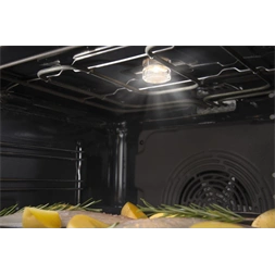 Gorenje BPS6737E14X inox-fekete, beépíthető, sütőtér:77L, grill, légkeveréses, sütő