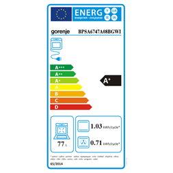 Gorenje BPSA6747A08BGWI beépíthető sütő