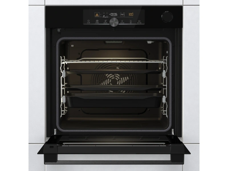 Gorenje BPSA6747A08BG fekete, beépíthető, sütőtér:77L, grill, légkeverés, sütő