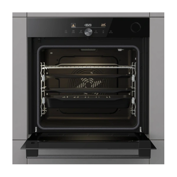 Gorenje BPSA6747DGWI fekete, beépíthető, sütőtér:77L, grill, légkeveréses, sütő