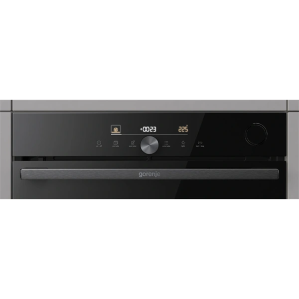 Gorenje BPSA6747DGWI fekete, beépíthető, sütőtér:77L, grill, légkeveréses, sütő