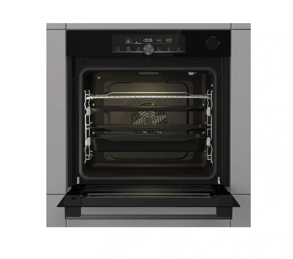 Gorenje BSA6747A04BG fekete, beépíthető, sütőtér:77L, grill, légkeverés, sütő