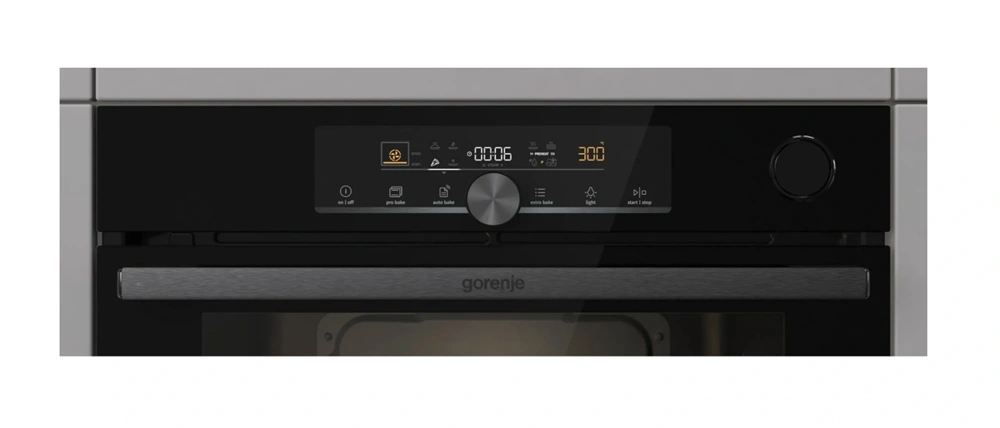 Gorenje BSA6747A04BG fekete, beépíthető, sütőtér:77L, grill, légkeverés, sütő