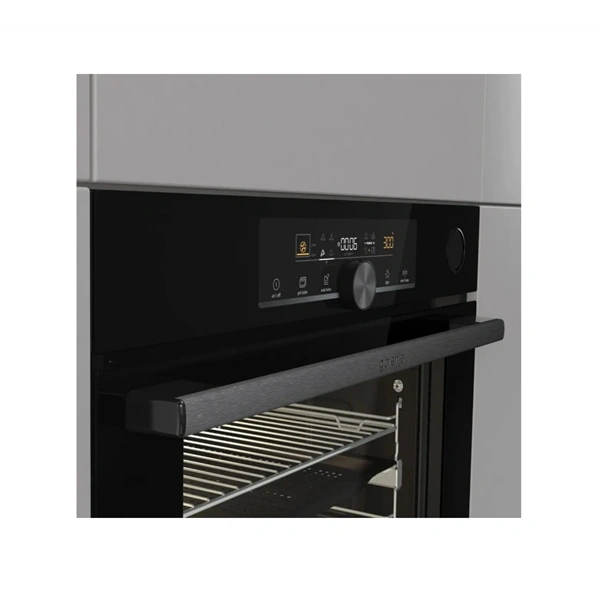 Gorenje BSA6747A04BG fekete, beépíthető, sütőtér:77L, grill, légkeverés, sütő