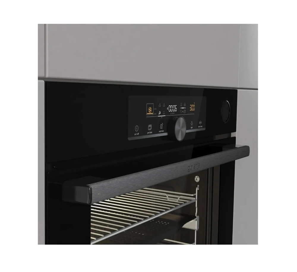 Gorenje BSA6747A04BG fekete, beépíthető, sütőtér:77L, grill, légkeverés, sütő