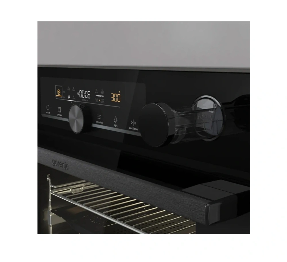 Gorenje BSA6747A04BG fekete, beépíthető, sütőtér:77L, grill, légkeverés, sütő