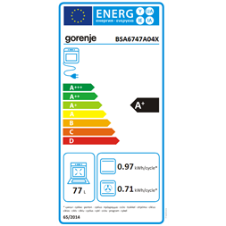 Gorenje BSA6747A04X beépíthető inox sütő