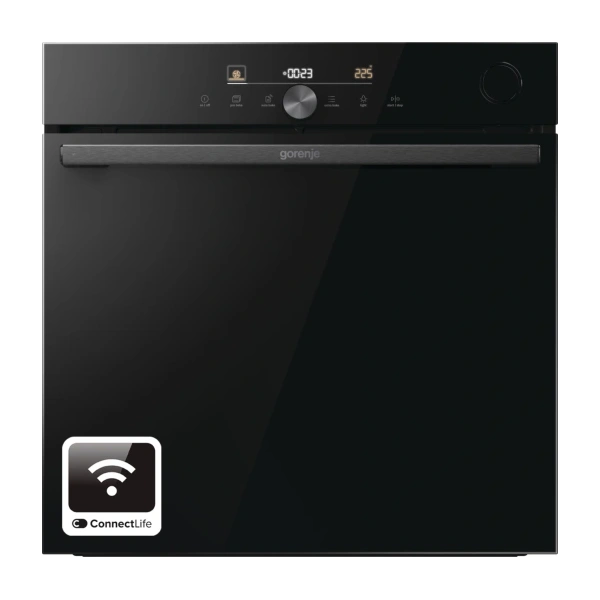 Gorenje BSA6747DGWI fekete, beépíthető, sütőtér:77L, grill, légkeveréses, sütő