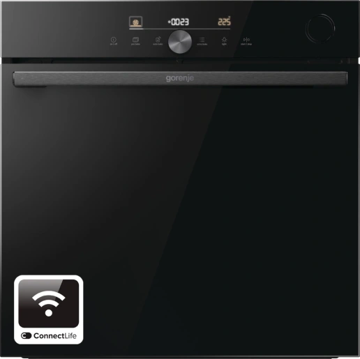 Gorenje BSA6747DGWI fekete, beépíthető, sütőtér:77L, grill, légkeveréses, sütő