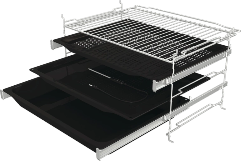 Gorenje BSA6747DGWI fekete, beépíthető, sütőtér:77L, grill, légkeveréses, sütő