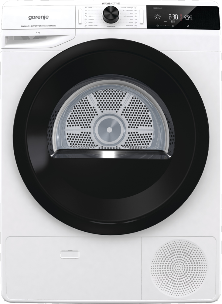 Gorenje DE83/GI fehér, 8 kg, hőszivattyús, szárítógép