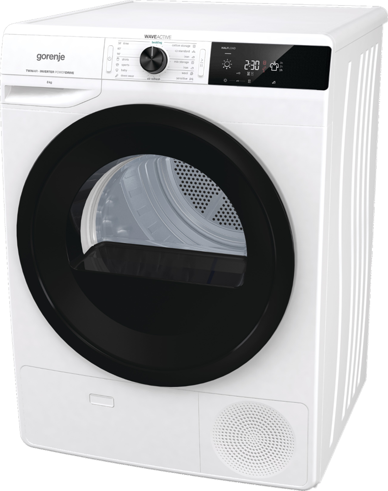 Gorenje DE83/GI fehér, 8 kg, hőszivattyús, szárítógép