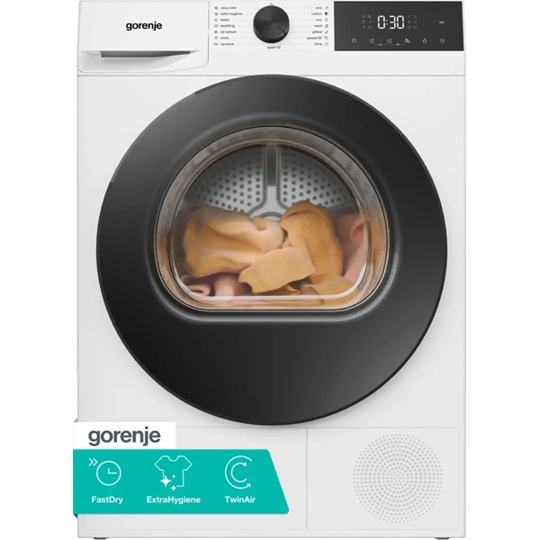 Gorenje DG2P9D fehér, hőszivattyús, 9 kg, szárítógép