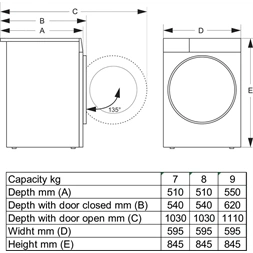 Gorenje DG2P9D fehér, hőszivattyús, 9 kg, szárítógép