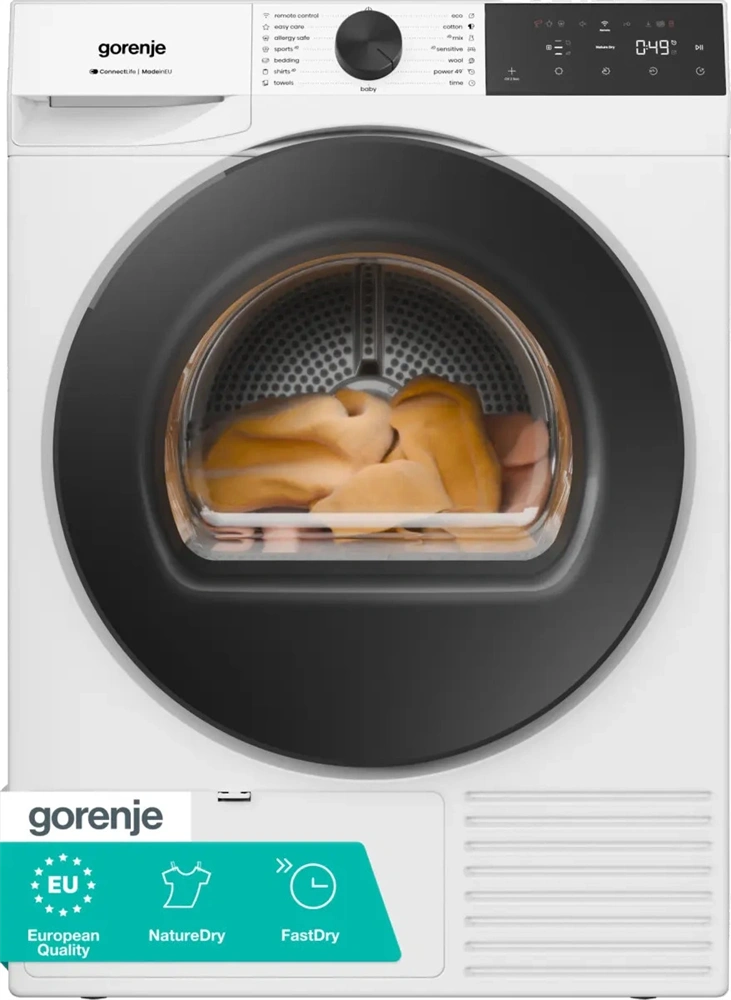Gorenje DG48C fehér, hőszivattyús, 8 kg, szárítógép